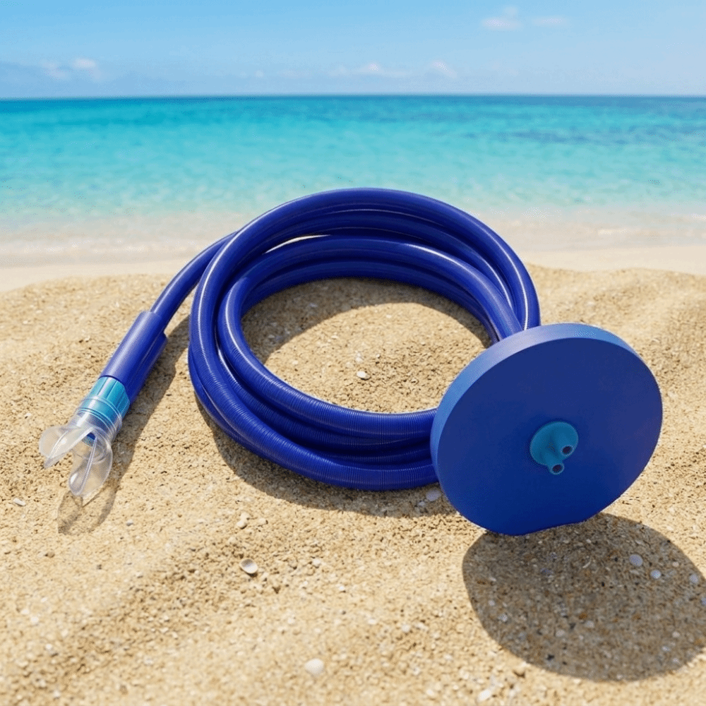Snorkeling Gear - Double Tubes Full Dry Respirator 1.5/3/4.5m