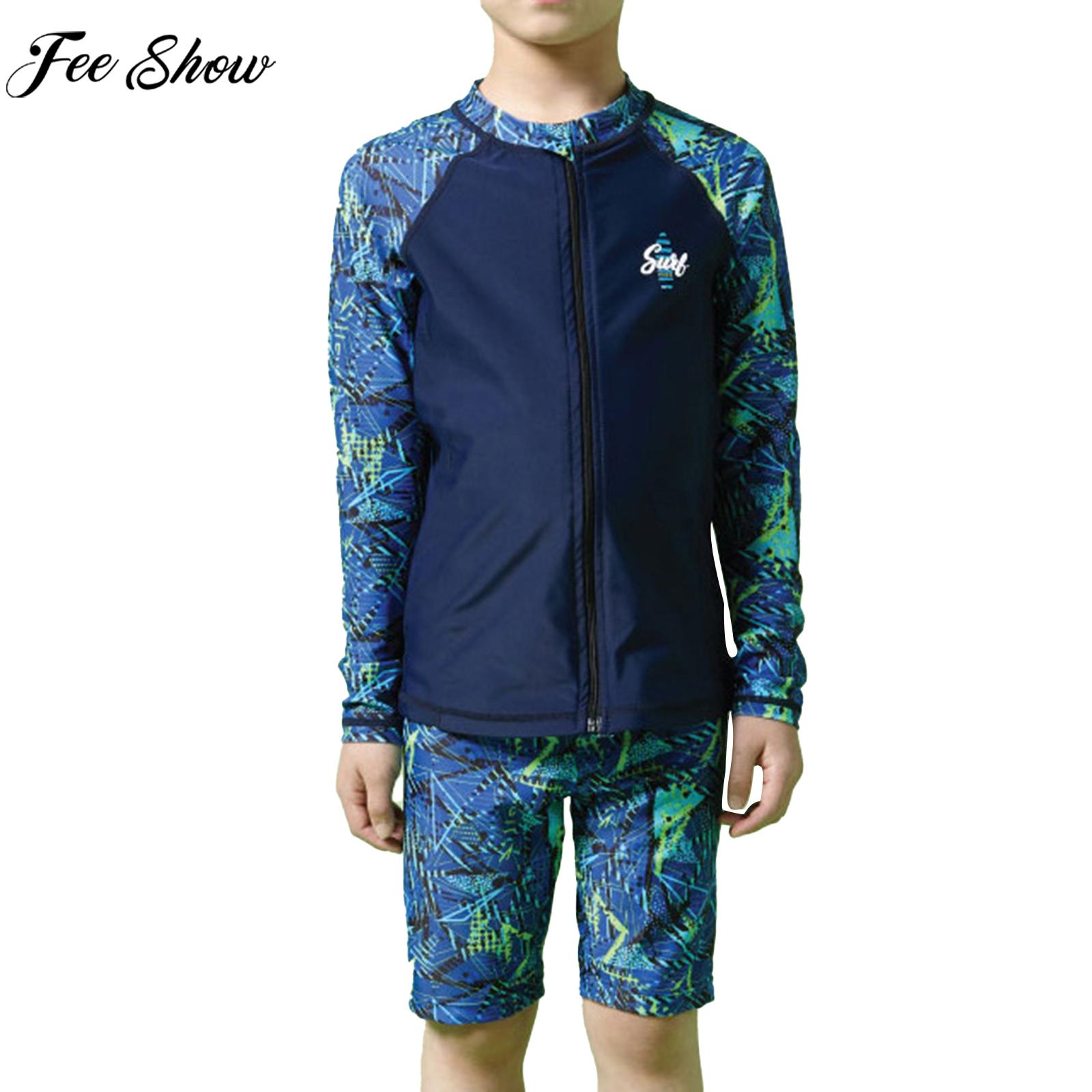 Children Boys Sunscreen Swimsu - Wetsuit Men 评论和价格